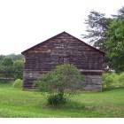 Weaverville: : old barn in middle of town