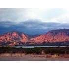 Truth or Consequences: Sunset on Caballo Lake near Truth or Consequences, New Mexico