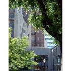 Portland: Mural on side of Oregon history museum building