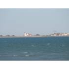 Nahant: life saving staion with bird in flight