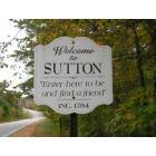 Sutton: Route 114,  A warm welcome for visitors to Sutton, NH