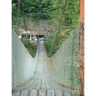 Grundy: Rickety suspension bridge leading into the local playground