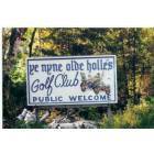 Boyne City: ye nyne olde holles golf course sign