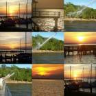 Fairhope: : A collage of sunsets, with the beauty of the mullet net opening,