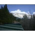 Leadville: Mountains above Leadville, CO, from caboose of tourist train