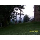 Addison (Webster Springs): townsqaure in the early morning