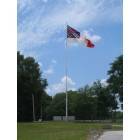 White Springs: Giant Confederate Flag and Memorial, I-75 White Springs
