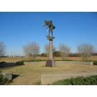 Americus: : Charles Lindbergh sculpture, Souther Field, Americus, Georgia
