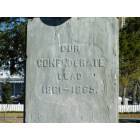 Americus: Inscription on Confederate Monument, Rees Park, Americus, Georgia
