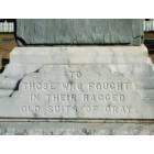 Americus: : Inscription on Confederate Monument, Rees Park, Americus, Georgia