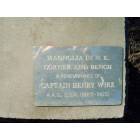 Americus: : Plaque on bench at Confederate Cemetary, Americus, Georgia