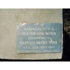 Americus: Plaque on bench at Confederate Cemetary, Americus, Georgia