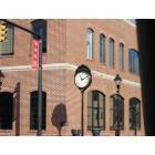Louisburg: Clock in downtown Louisburg