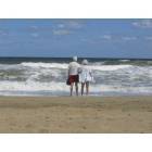 Virginia Beach: Loving older couple enjoying the Virginia Beach, VA