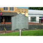 Pocahontas: Old Randolph County Courthouse historic marker