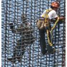 Oceanside: : Ironworkers in downtown Oceanside working on the new resort complex.