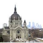 St. Paul: Cathedral of St. Paul with Minneapolis Skyline