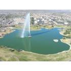 Fountain Hills: The Fountain from a model airplane