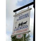 Lakewood: One of two Lakewood Historical signs posting the creation date of the township.