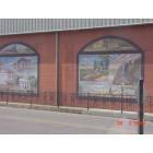 Batesville: Across the tracks-downtown building art