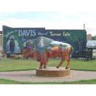 Davis: Bison in front of the Chamber of Commerce Building, Davis, OK