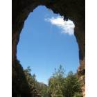Payson: : Looking out from underneath the Tonto Natural Bridge