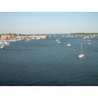 Beverly: View of the Beverly Marina from the Beverly-Salem Bridge, Beverly