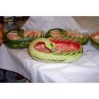 Houma:  WATER MELON  SWAN FRUIT BASKET