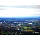 State College: : This photo was taken on the top of the Nittany Mountain, with a bird's-eye view of Penn State University.