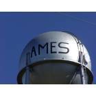 Ames: The water tower in Ames,TX