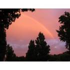 San Dimas: This was the southern portion of a full rainbow, taken at 6:53 pm in front of my house in San Dimas. CA on 9/9/05