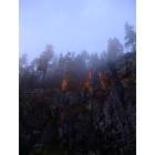 Granite Falls: fog at sunset