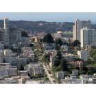 San Francisco: : Lombard St. form Coit Tower in San Francisco