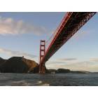 San Francisco: : Golden Gate Bridge, from sunset catamaran cruise, San Francisco