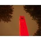 Raleigh: NC State University Belltower Lit Red After a Win