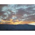 Mattawa: Snowy sunset in Desert Aire