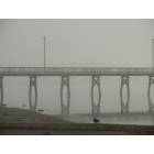 Silverdale: foggy pier at silverdale waterfront park