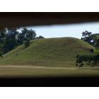 Little Rock: view of mound at Toltec Mounds Park in Little Rock