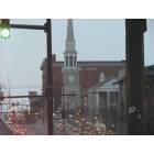 Youngstown: Looking up Wick Ave. towards Youngstown State University.