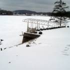Waterford: The snow on Maceday Lake, taken January 2007.