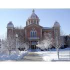 Hastings: Historic Courthouse after fresh snowstorm