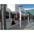 Portland: TriMet Light Rail Train at Portland International Airport (PDX)