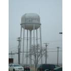 Brownfield: water tower in ceter of town