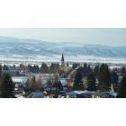 Afton: Town of Afton, looking west from snowshoe hollow