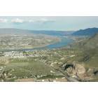 Wenatchee: View of Wenatchee and the Columbia River from Saddle Rock, looking south