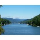 Lake Lure: Looking at Lake Lure from Larkin's on the Lake