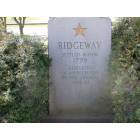Ridgeway: Marker that sits in downtown Ridgeway