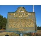 Americus: : First Solar Battery Installation Marker, Upper River Road, Americus, GA
