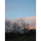 Troy: Photo after late afternoon thunderstorms - Magnificent Moon