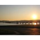 Clarksville: : Sunrise over the new bridge